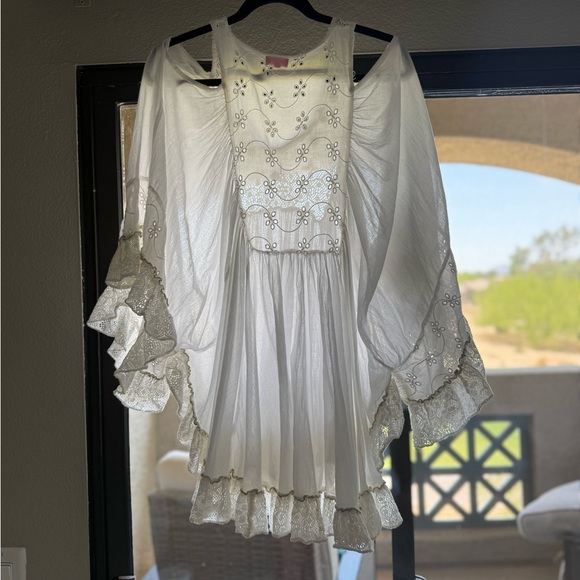 Boho Beach Poncho Cover up - Picture 2 of 12